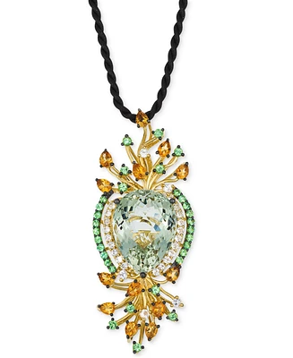 Le Vian Multi-Gemstone Silk Cord Pendant Necklace (19-1/3 ct. t.w.) in 14k Yellow Gold, 18"