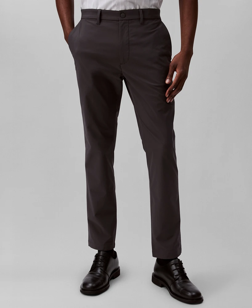 Calvin Klein Men's Slim-Fit Stretch Wrinkle-Resistant Tech Pants