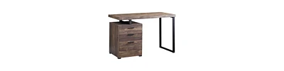 Contemporary Computer Desk with Triple Drawer Storage and Sturdy Frame