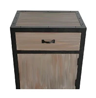 Elegant Wood End Table with Drawer for Easy Storage