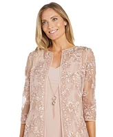 R & M Richards Petite Embroidered Jacket and Dress