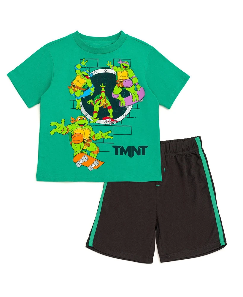 Teenage Mutant Ninja Turtles Donatello Leonardo Michelangelo Raphael T-Shirt and Shorts Outfit Set Toddler to Big Kid