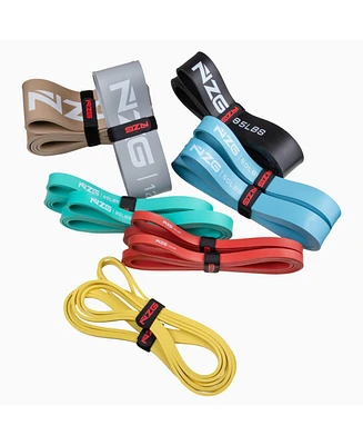 NonZero Gravity 100% Latex-Free Organic Rubber Power Resistance Bands Complete Set (11-Piece)