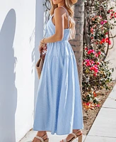 Cupshe Women's Sunkissed Summer Striped Maxi Beach Dress