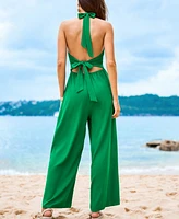 Cupshe Women's Leaf It To Me Green Jumpsuit