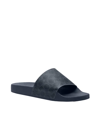 Coach Men's Denim Signature Canvas Slide