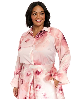 Muse Plus Floral-Print Blouse