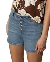 Sanctuary Women's Luna Button-Front Denim Shorts