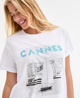 On 34th Women's Cannes Print T-Shirt, Exclusively at Macy's