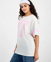 Grayson Threads, The Label Juniors' 97 Sporty Jersey Boyfriend T-Shirt