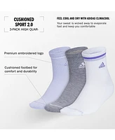 adidas Women's 3-Pk. Cushioned Sport 2.0 High Quarter Socks 5159153A