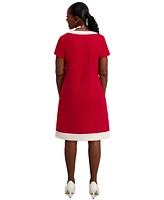 Kasper Women's Cap-Sleeve Combo Dress, Regular & Plus Sizes