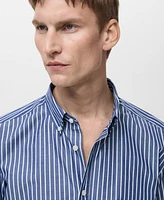 Mango Men's Cotton Regular-Fit Shirt