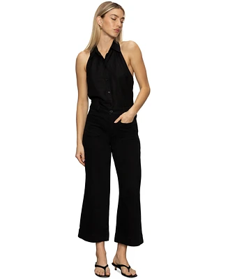 Sanctuary Women's Soft Marine Cotton Cropped Pants