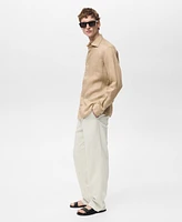 Mango Men's Linen Slim-Fit Shirt