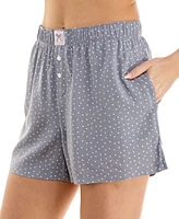 Roudelain Women's 2-Pk. Printed Mid-Rise Boxer Shorts