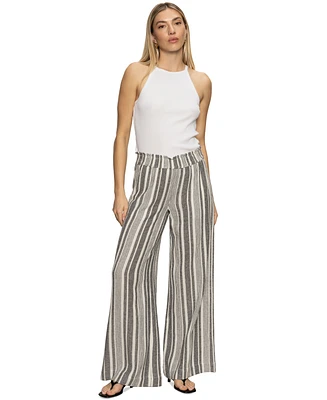 Sanctuary Women's Palm Cotton Wide-Leg Pull-On Pants