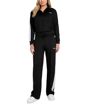 Guess Women's Yarrow Straight-Leg Scuba-Knit Joggers
