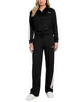 Guess Women's Yarrow Straight-Leg Scuba-Knit Joggers