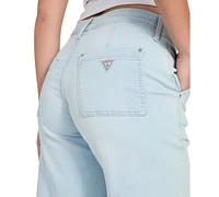 Guess Women's Zoya Mid-Rise Wide-Leg Ankle Jeans
