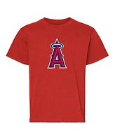Soft as a Grape Big Boys and Girls 2-Pack Red/Gray Los Angeles Angels T-Shirt Set