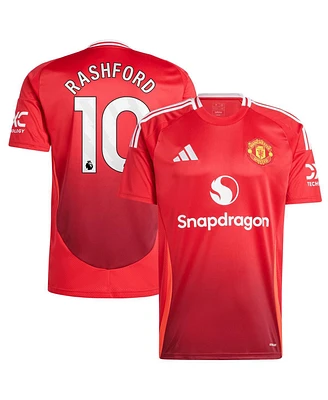 Adidas Men's Marcus Rashford Red Manchester United 2024/25 Home Replica Player Jersey
