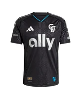 Adidas Men's Tim Ream Black Charlotte Fc 2025 Fortress Kit Authentic Player Jersey