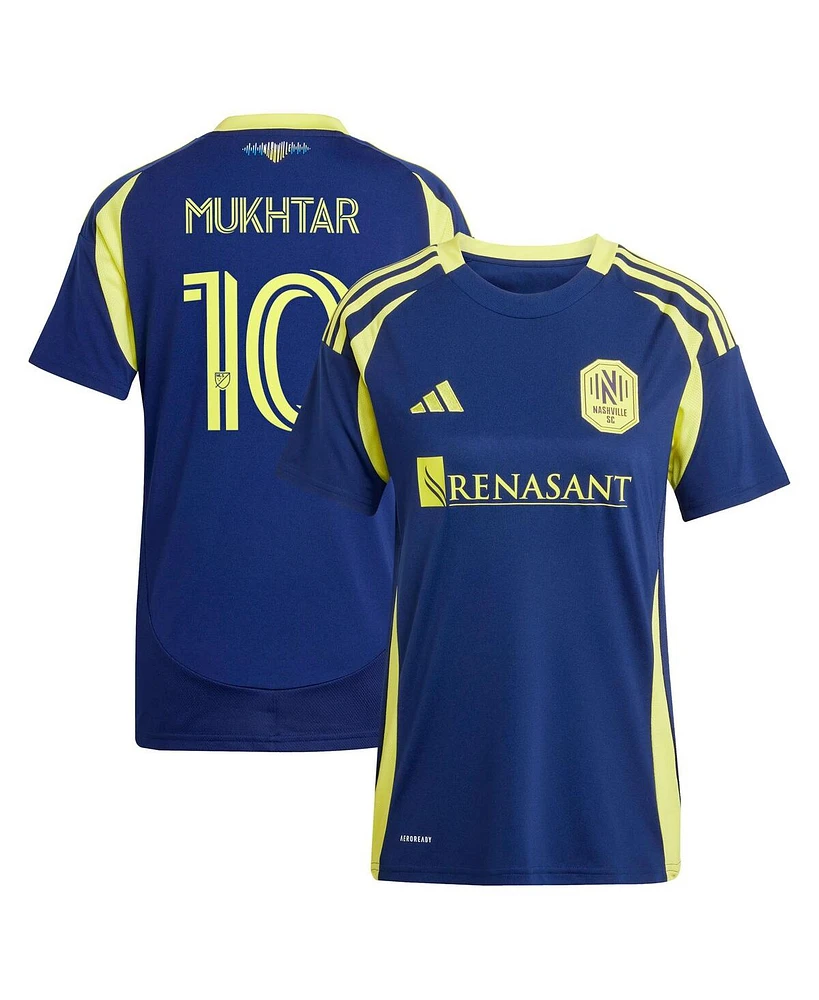 Adidas Women's Hany Mukhtar Navy Nashville Sc 2025 The Heart of Kit Replica Player Jersey