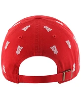 '47 Brand Women's Red Los Angeles Angels Confetti Clean Up Adjustable Hat