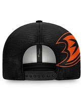 Fanatics Men's Black/White Anaheim Ducks Block Party Snapback Hat