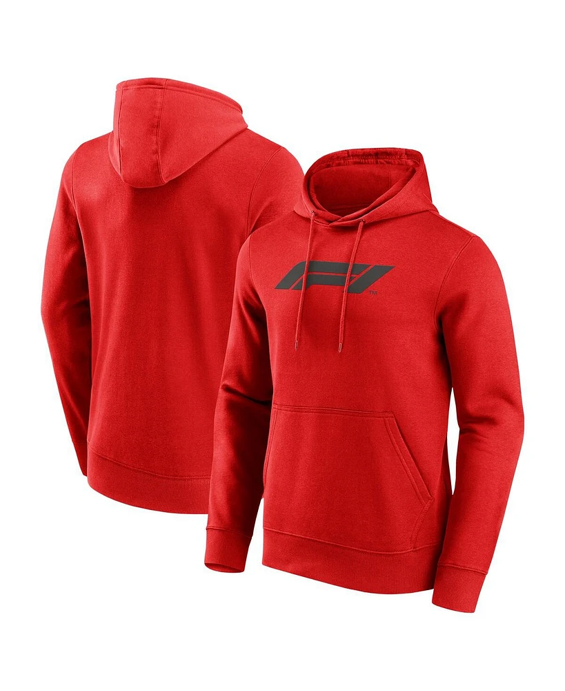 Formula 1 Men's Red Primary Logo Pullover Hoodie