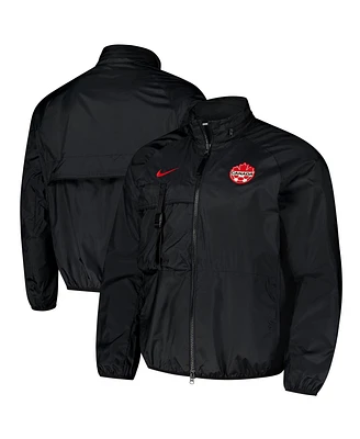 Nike Men's Black Canada Soccer 2024 Halo Anthem Full-Zip Jacket