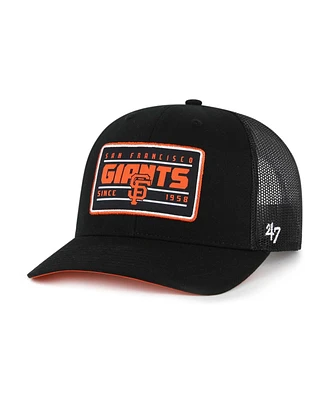 '47 Brand Men's Black San Francisco Giants Hardline Trucker Adjustable Hat