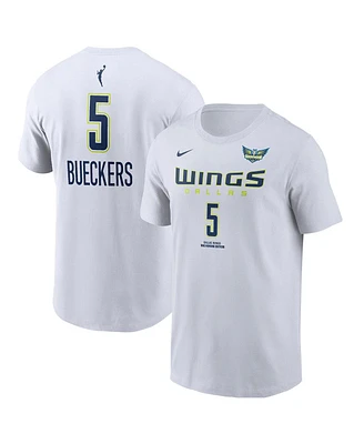 Nike Men's Paige Bueckers White Dallas Wings 2025 Wnba Draft Heroine Edition Name Number T-Shirt