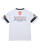 Mitchell & Ness Men's White San Francisco Giants Cooperstown Collection Team Origins Premium T-Shirt