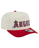 New Era Men's White Los Angeles Angels Team Scribble Golfer Adjustable Hat