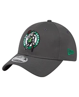 New Era Men's Charcoal Boston Celtics Active Ripstop 9TWENTY Adjustable Hat