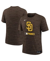Nike Big Boys and Girls Brown San Diego Padres Authentic Collection Velocity Performance T-Shirt