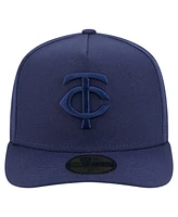 New Era Men's Navy Minnesota Twins Color Pack A-Frame 59FIFTY Fitted Hat
