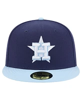 New Era Men's Navy/Light Blue Houston Astros Color Pack 2-Tone 59FIFTY Fitted Hat