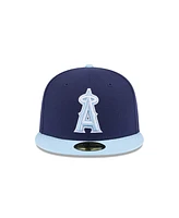 New Era Men's Navy/Light Blue Los Angeles Angels Color Pack Two-Tone 59FIFTY Fitted Hat