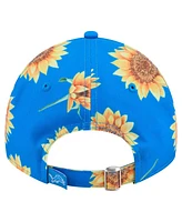 New Era Women's Blue Detroit Lions Adventure Sunflower 9TWENTY Adjustable Hat