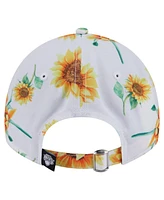 New Era Women's White New York Knicks Adventure Flower 9TWENTY Adjustable Hat