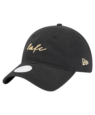 New Era Women's Black Lafc Script 9TWENTY Adjustable Hat