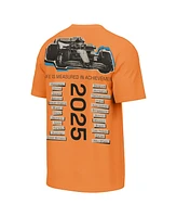 Outerstuff Men's Orange McLaren F1 Team City Line Up Washed T-Shirt