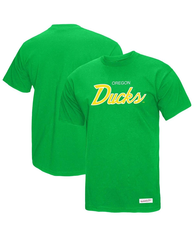 Mitchell & Ness Men's Green Oregon Ducks Elite Script T-Shirt