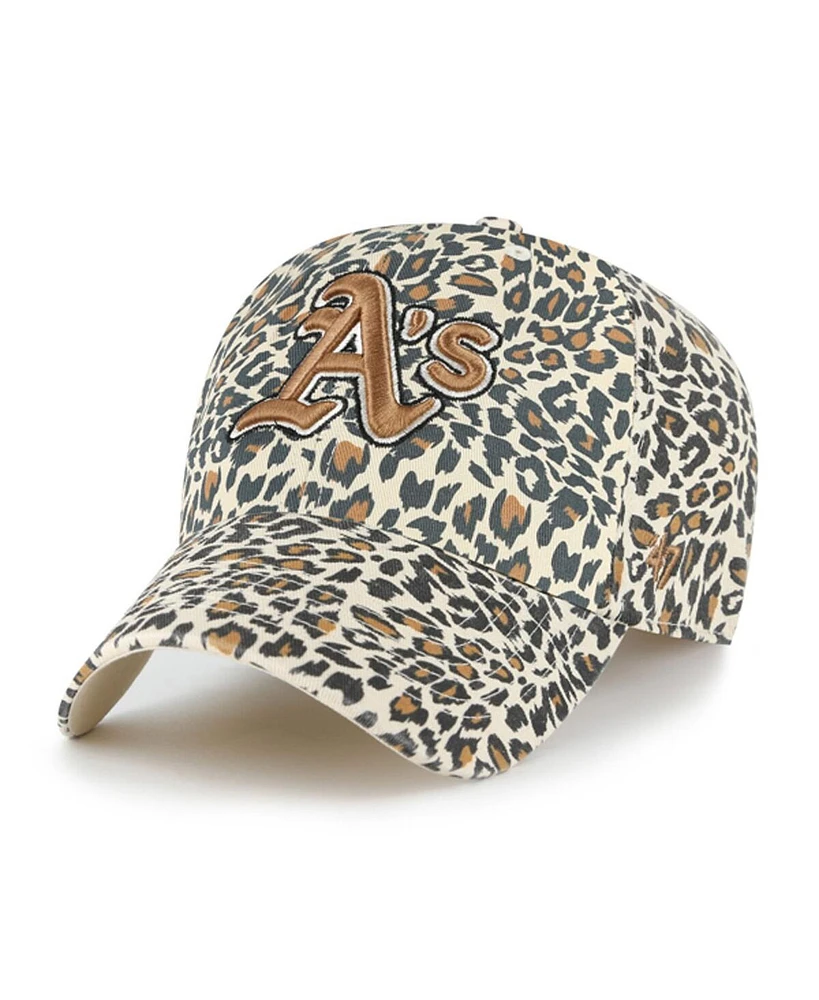 '47 Brand Women's Cream Athletics Lisa Clean Up Adjustable Hat