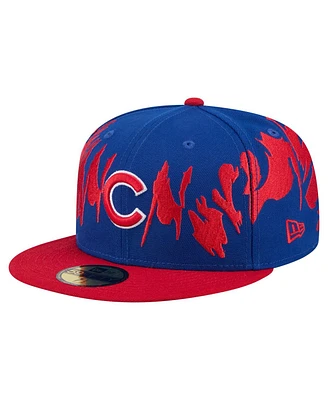 New Era Men's Royal/Red Chicago Cubs Retro Pattern 59FIFTY Fitted Hat