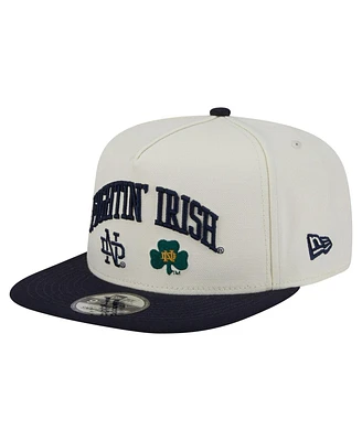 New Era Men's White Notre Dame Fighting Irish Collegiate 9FIFTY A-Frame Snapback Hat