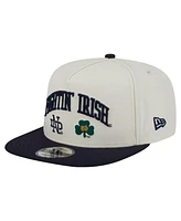 New Era Men's White Notre Dame Fighting Irish Collegiate 9FIFTY A-Frame Snapback Hat